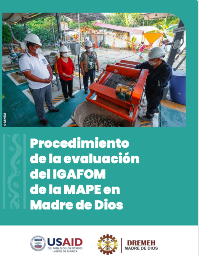 Procedimiento de la evaluación del IGAFOM de la MAPE en Madre de Dios