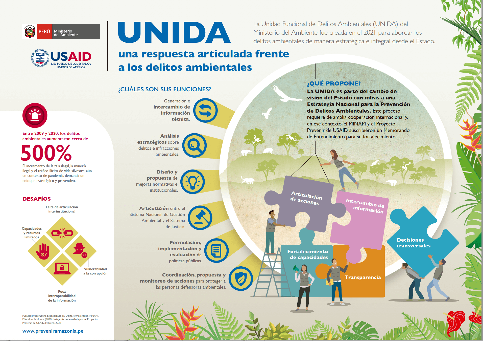 [Infografía] UNIDA: Una respuesta articulada frente a los delitos ambientales