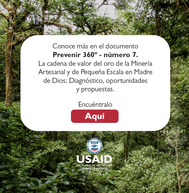 fortalecer la cadena de valor del oro proveniente de la minería artesanal y la pequeña escala de Madre de Dios bajo un enfoque de sostenibilidad? 