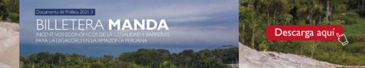 INCENTIVOS ECONÓMICOS DE LA ILEGALIDAD Y BARRERAS PARA LA LEGALIDAD EN LA AMAZONÍA PERUANA