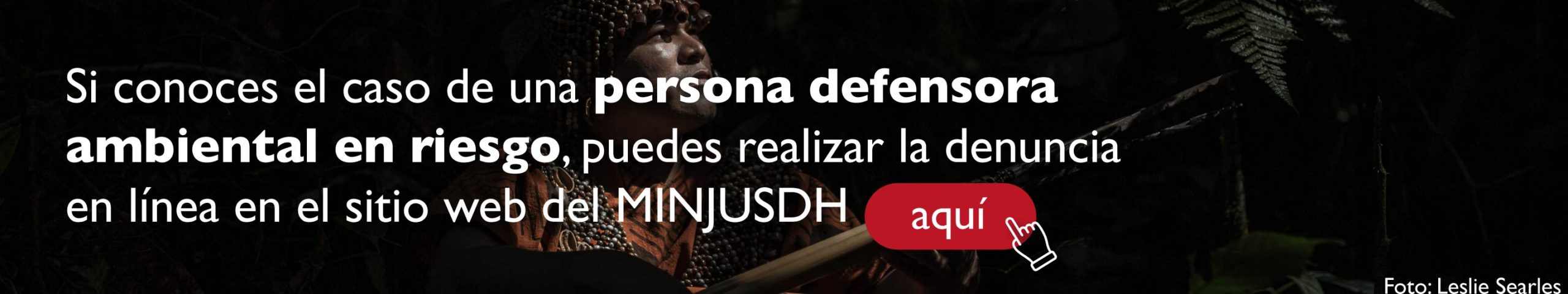defensores ambientales denuncia