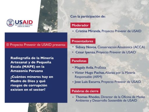 Radiografía de la Minería Artesanal y de Pequeña Escala (MAPE) en la Amazonía Peruana: ¿Cuántos mineros hay en Madre de Dios y qué riesgos de corrupción existen?